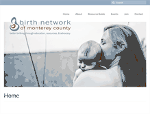 Tablet Screenshot of birthnetworkofmonterey.com